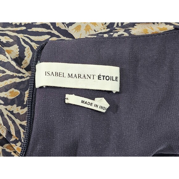 DMS Women's 38 ISABEL MARANT ETOILE Hilari Skirt in Viscose Silky Ruffle Black - Picture 7 of 9